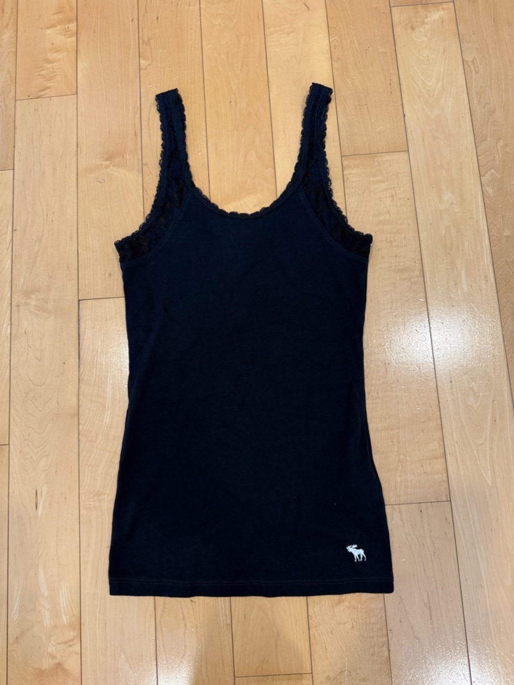 NWOT Abercrombie Kids Lace-Trim Dark Navy Tank Top